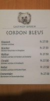 Gasthof Bären menu