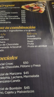 Crepas Y Café Croac menu