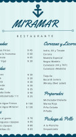 Miramar menu