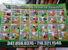 Carniceria Y Taqueria El Novillo menu