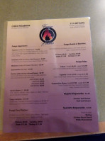 Fuego Latino Catering menu