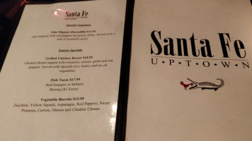 Santa Fe Uptown menu