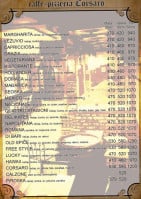 Club Corsaro menu