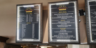 Los Arcos menu