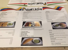 Pabellón Venezuelan Mexican Cuisine menu