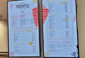Los 3 Trompos Taqueria Beer menu