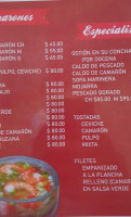Sahuayo menu