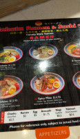 Hakata Ramen Sushi menu