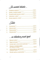 Marenberg Cafe Mestna Kavarna menu