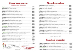 Franky Pizza (thaon) menu