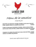 La Basse Cour menu