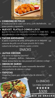 Carlotta Y Cafetería menu