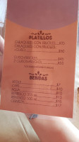 Gorditas Franco menu