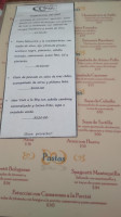 La Casona De 1940 menu