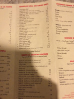 Fuji J Asian Bistro-sushi menu