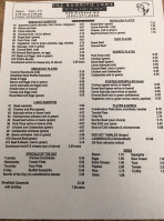 The Burrito Lady menu