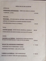 Pizzería La Capilla menu