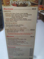 Pizzería La Capilla menu
