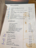 Los Finos menu