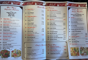 Asian Bistro menu
