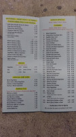 Asian Cafe menu