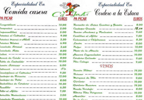 Sidreria Ca'josti menu