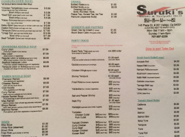 Suruki's menu