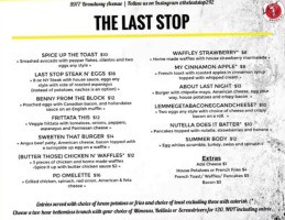 The Last Stop menu