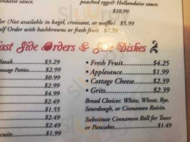 Sara's Family Restaurant menu