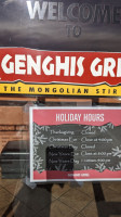 Genghis Grill menu
