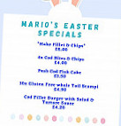 Marios Fish menu