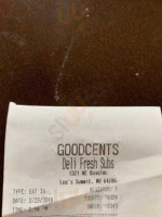 Goodcents Deli Fresh Subs menu