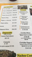 La Terracita menu