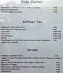 Kellerman's Cafe menu