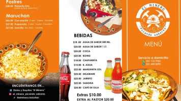 El Minero menu