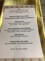 Metropole Kitchen menu