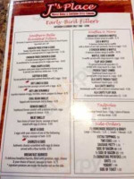 J's Place menu