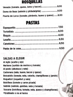Venecia Pizzeria menu