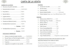 Miracielos La Venta menu