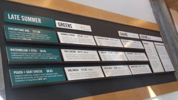 Sweetgreen City Vista menu