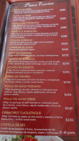 Real San Pedro menu