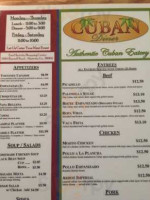 Cuban Diner menu
