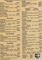 Pizzeria Napoli menu