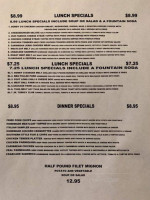 Bobby-o's Fun Family menu