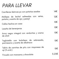 La Posada De Antrialgo menu