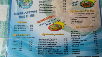 Fish King Seafood Market menu