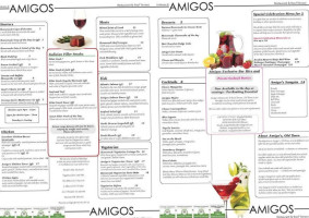 Amigos And Roof Terrace menu