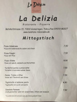Ladelizia menu
