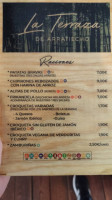 Bar Restaurante La Terraza De Arratiecho menu