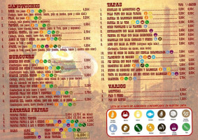 Cervecería Gringo menu